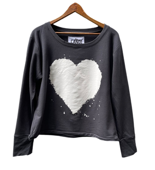 Bleached Heart - bamboo sweatshirt